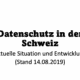 Datenschutz In Der Schweiz