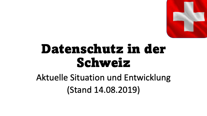 Datenschutz In Der Schweiz