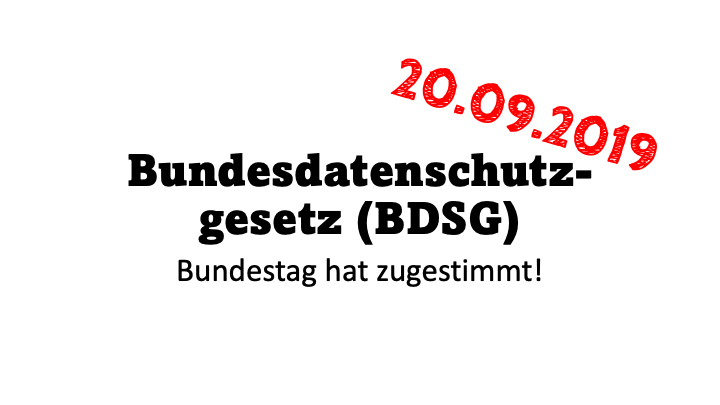 Bdsg Änderung