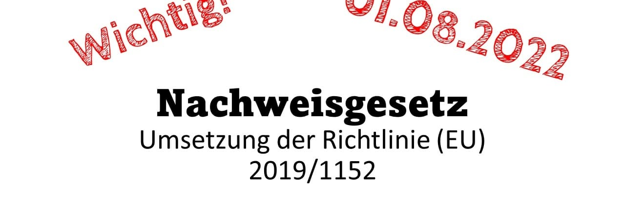 Nachweis-Gesetz